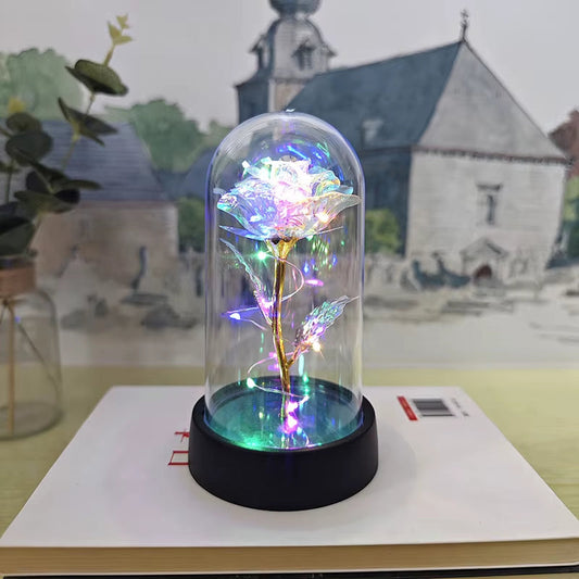 "Rose Éternelle Lumière  – LED Foil Rose Night Lamp, A Romantic Valentine’s Day Gift for Her"